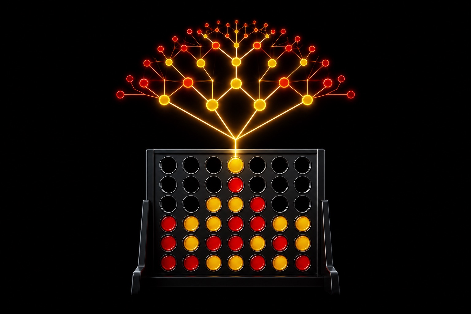 connectpuct, a Connect Four game with a PUCT search agent