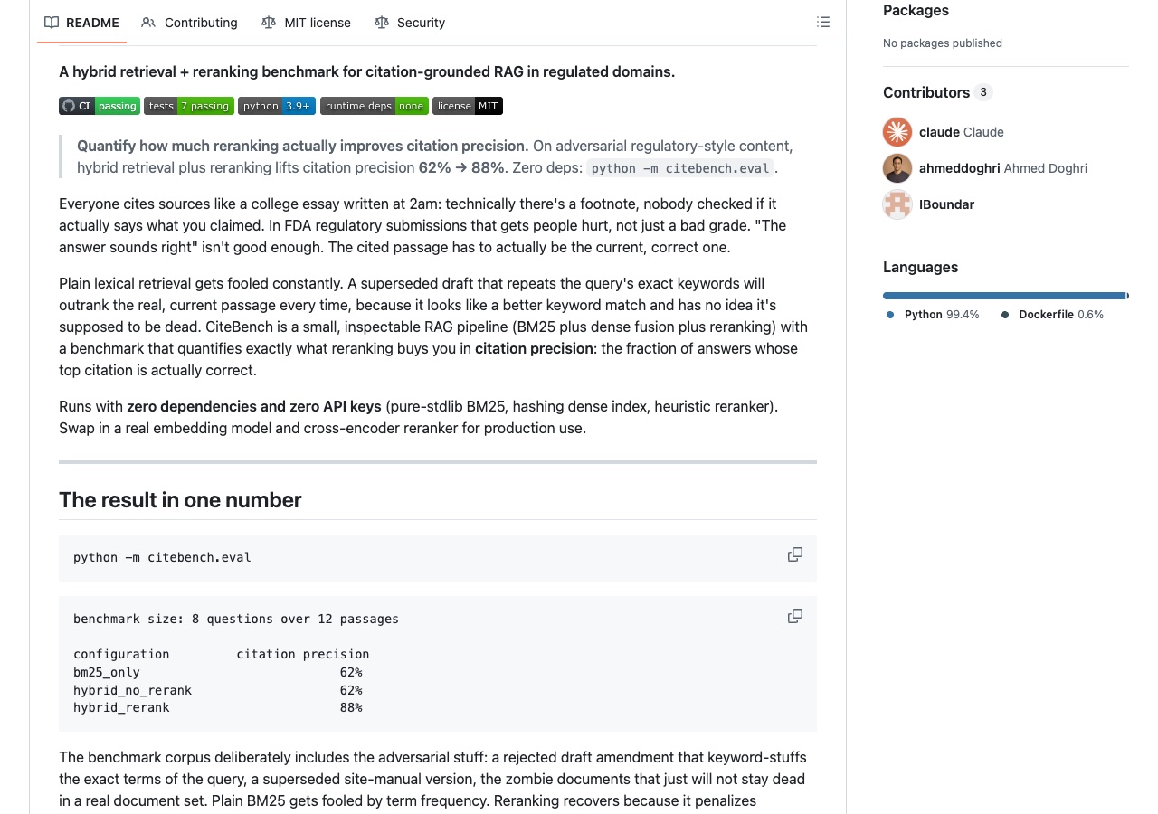 citebench GitHub repository README